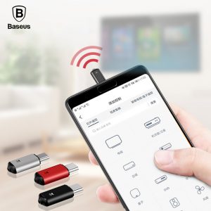 Baseus-Mini-Keychain-Remote-Control-For-Samsung-Huawei-Type-C-USB-C-Interface-Smart-IR-Controller