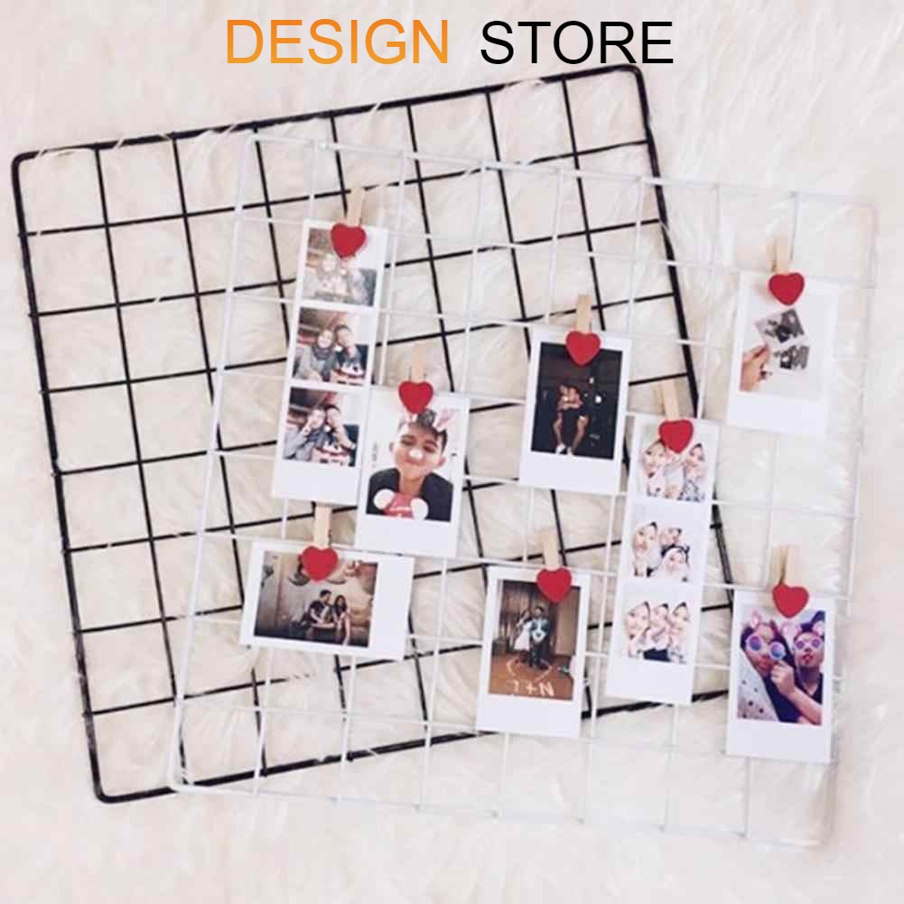 35X35cm Home Wall Decoration Art Iron 2 Grids Decor Bedroom Home DIY ...