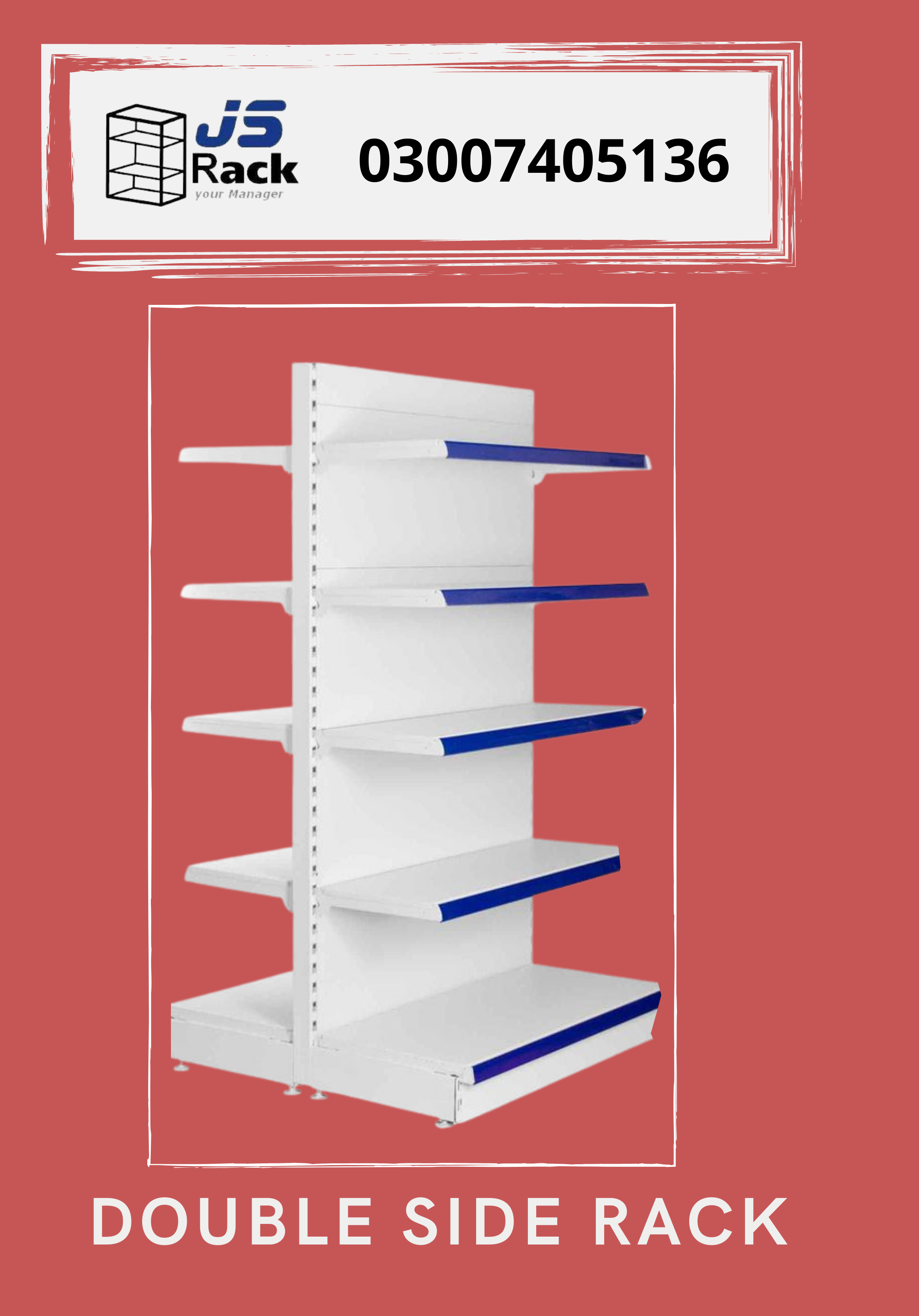 Wall Rack Shelves Double Side Rack End Rack for Superstore Grocery Store Mart in Pakistan | www.allmall.pk